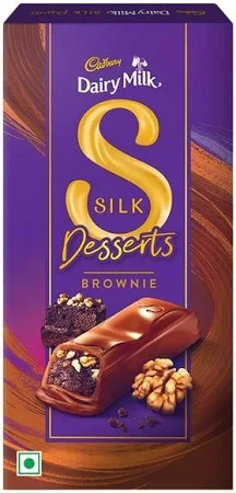 Cadbury Dairy Milk Silk Desserts Brownie Chocolate Bar 70 g